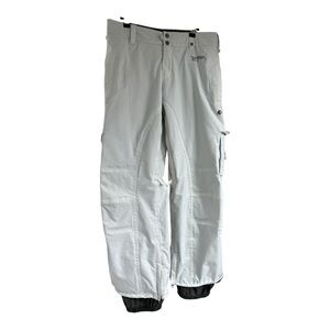 Burton White Ski Snow Cargo Pants M